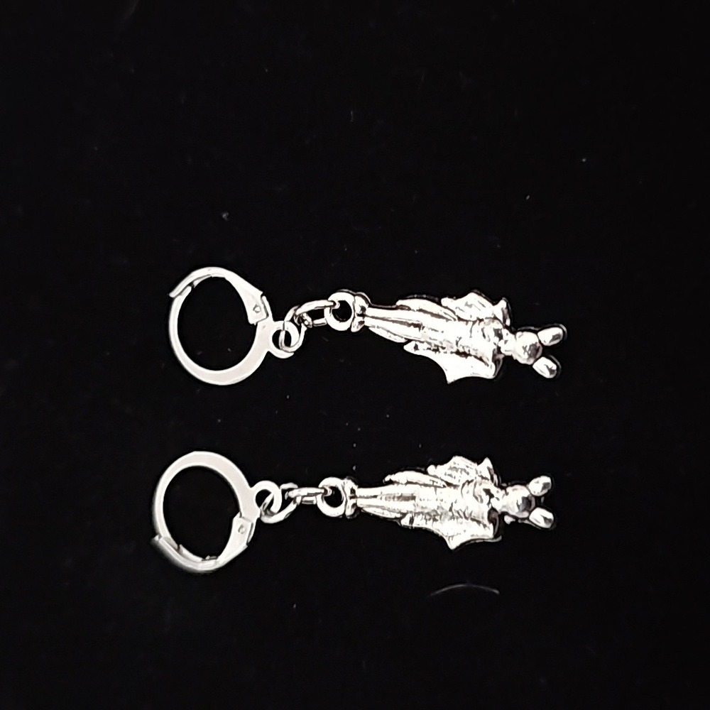 Dangle Bat Earrings - Picture 3 of 4